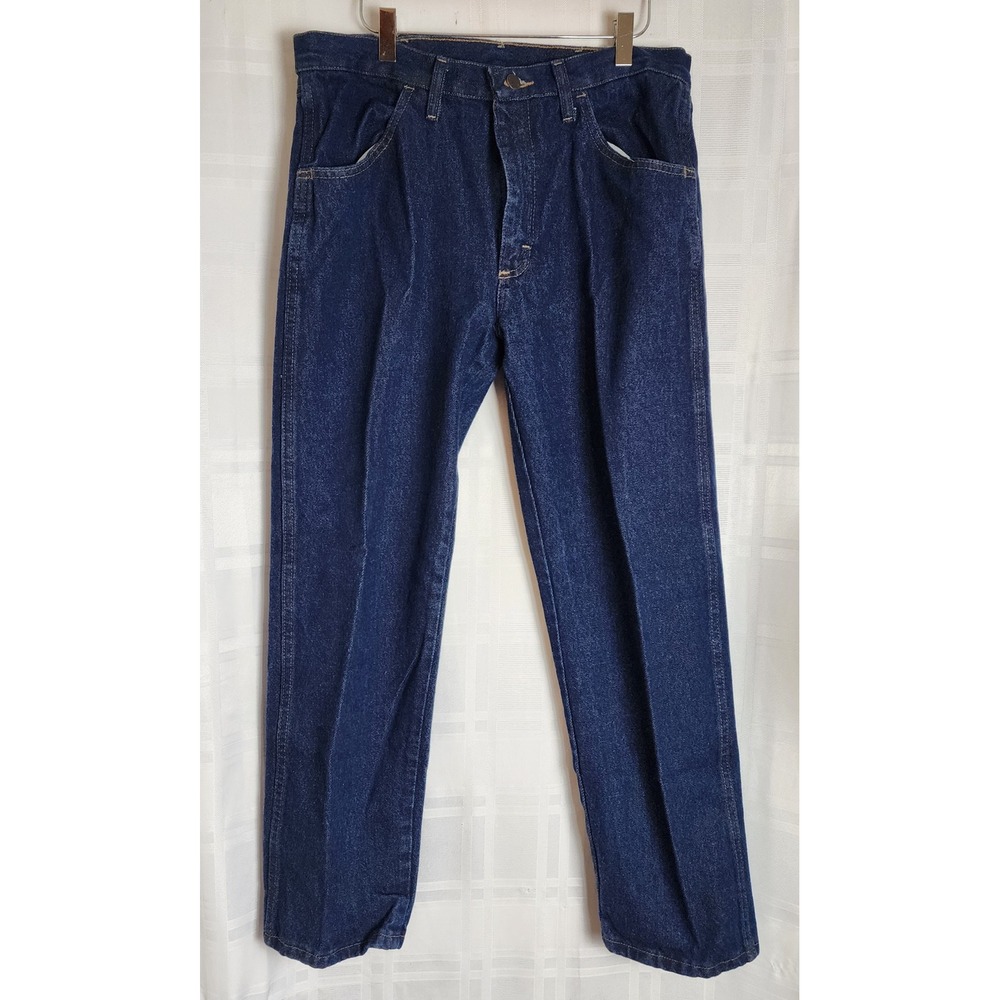 Rustler Men Jeans Dark Wash Straight‎ Fit Size 34 x 29 RN 130273